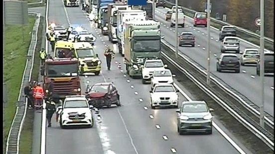 Ongeluk op A2 zorgde voor flinke file