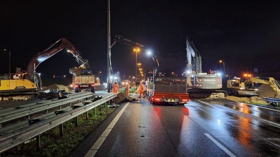 Romantiek en tegenvaller bij werk aan A2: tunnel blijft nog even liggen