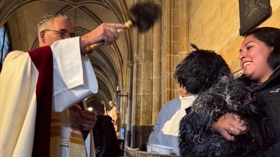 Kerkelijke zegening voor dieren in Sint Servaas