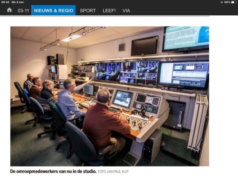 Artikel over omroep or6 in dagblad de Limburger