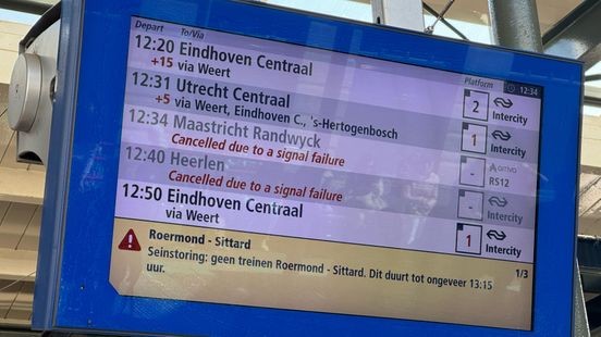 Problemen op het Limburgse spoor: werkzaamheden, seinstoring en defecte treinen