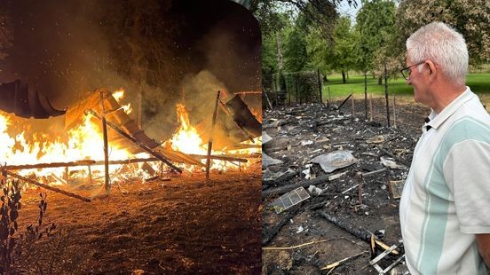 Imker Hub verliest volledige bijenstand bij brand: '30 jaar aan werk in rook op'