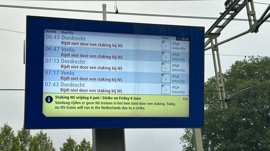 Rust op de treinstations vanwege treinstaking