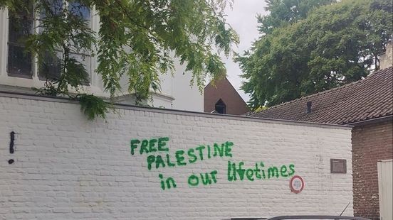 Pro-Palestinaprotest gaat door: demonstratie en graffiti