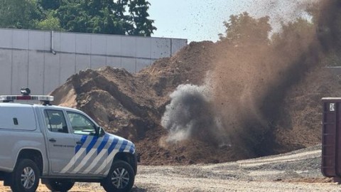 Granaat uit Tweede Wereldoorlog gevonden bij graafwerkzaamheden Roermond