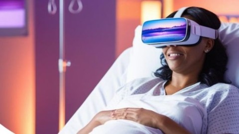 Bevallen met een vr-bril op bij VieCuri: 'Bekijk een onderwaterwereld of het strand'